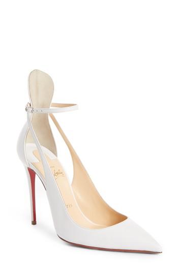 Women's Christian Louboutin Mascara Pump Us / 34eu - White