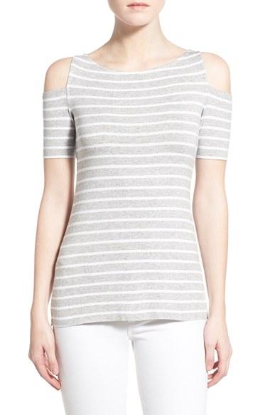 Women's Bailey 44 'deneuve' Cold Shoulder Top - Grey