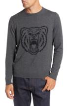 Men's 1901 Bear Crewneck Sweater, Size - Grey