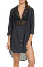 Women's Vix Swimwear Solid Chemise Cover-up - Black