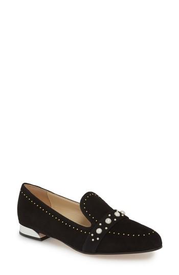 Women's Butter Tamra Embellished Loafer .5 M - Black