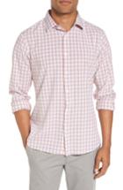 Men's Mizzen+main Barren Chilli & Gold Plaid Sport Shirt - Red