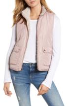 Women's Thread & Supply Reversible Fleece Lined Quilted Vest - Pink