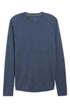 Men's Smartwool Long Sleeve Thermal T-shirt - Blue