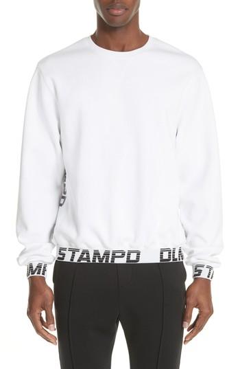 Men's Stampd Driver Crewneck Sweatshirt - White