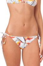 Women's Lively The String Bikini Print Swim Bottoms - Blue