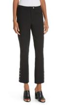 Women's Cinq A Sept Freya Button Hem Pants - Black