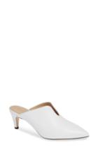 Women's Nordstrom Signature Allegra Notched Mule .5us / 35.5eu - White