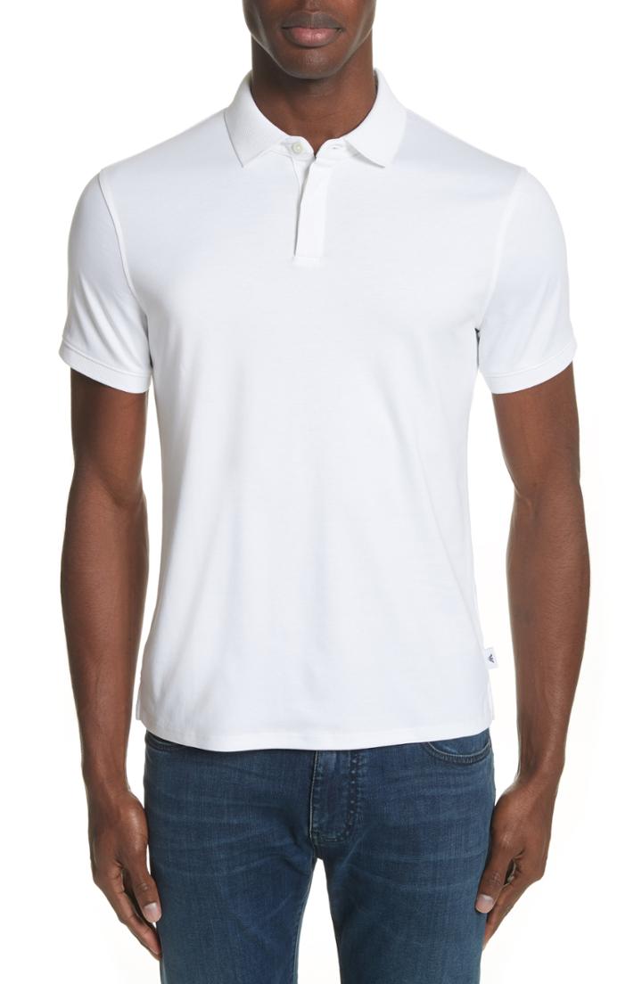 Men's Emporio Armani Slim Fit Polo, Size - White