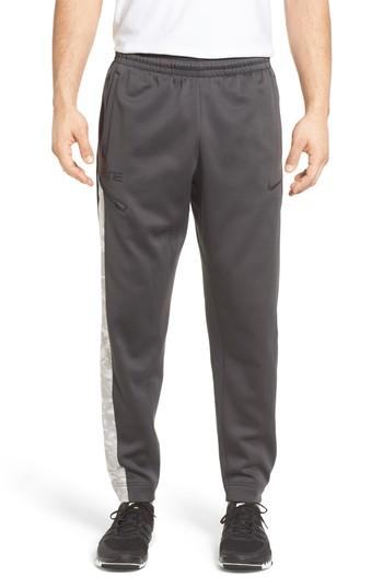 Men's Nike Therma Elite Basketball Pants - Grey