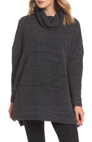 Women's Barefoot Dreams Cozychic Lounge Pullover, Size - Black