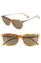 Women's Tom Ford 53mm Rectangle Sunglasses - Light Brown/ Smoke