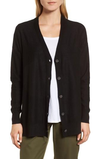 Women's Nordstrom Signature Button Front Cardigan - Black