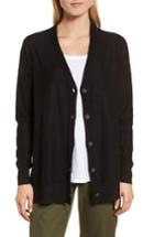 Women's Nordstrom Signature Button Front Cardigan - Black