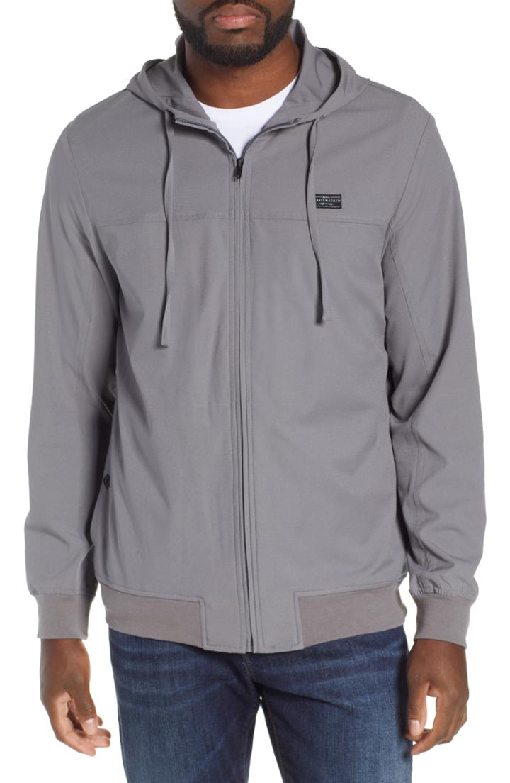 Men's Travis Mathew Wanderlust Fit Hoodie, Size Small - Grey