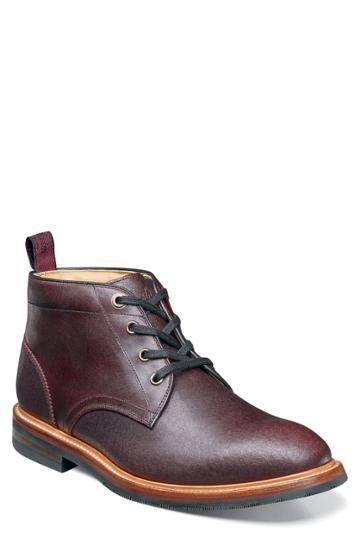 Men's Florsheim Foundry Leather Boot .5 D - Burgundy
