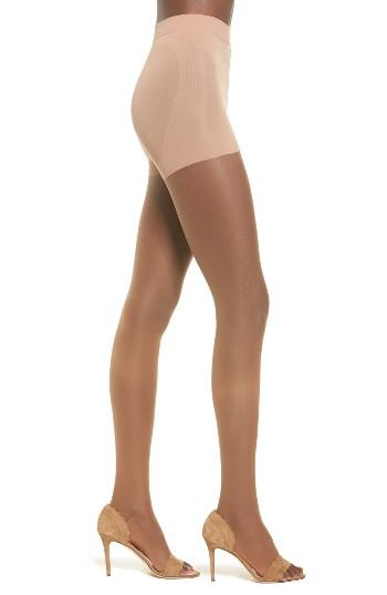 Women's Item M6 Invisible Open Toe Tights, Size L1-l - Beige