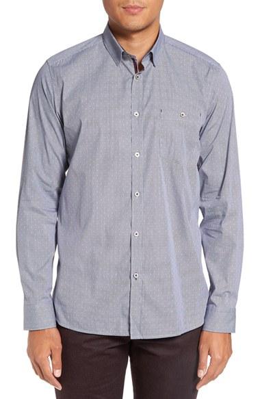 Men's Ted Baker London 'allibon' Trim Fit Dobby Sport Shirt