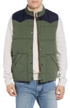 Men's Faherty Quilted Western Vest - Green