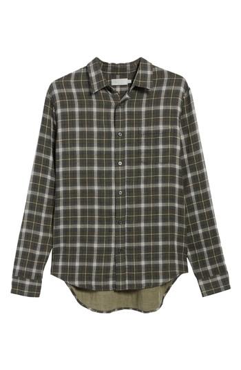 Men's Vince Plaid Double Face Sport Shirt - Brown