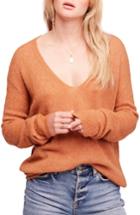 Women's Free People Gossamer V-neck Sweater - Orange