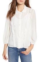 Women's Kas New York Murielle Bell Sleeve Eyelet Blouse