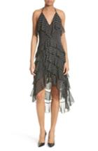 Women's Alice + Olivia Lorilee Chiffon High/low Halter Dress