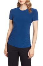 Women's Anne Klein Ruched Crewneck Tee - Blue