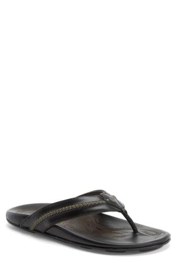 Men's Olukai Mea Ola Flip Flop M - Black