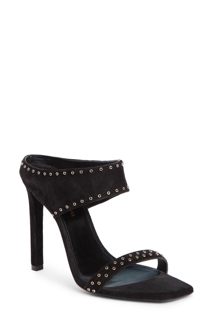 Women's Saint Laurent Mica Grommet Slide Sandal Us / 35eu - Black