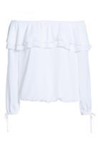 Women's Michael Michael Kors Ruffle Off The Shoulder Top - White