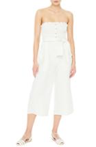 Women's Faithfull The Brand Lais Strapless Linen Jumpsuit - White