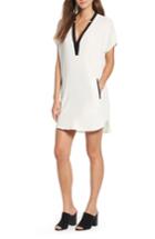 Women's Astr V-neck Crepe Shift Dress - Ivory