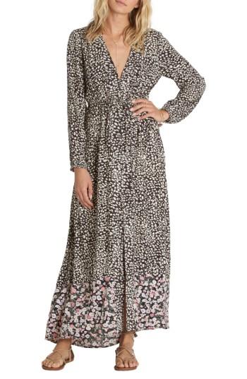 Women's Billabong Allegra Print Maxi Dress - Black
