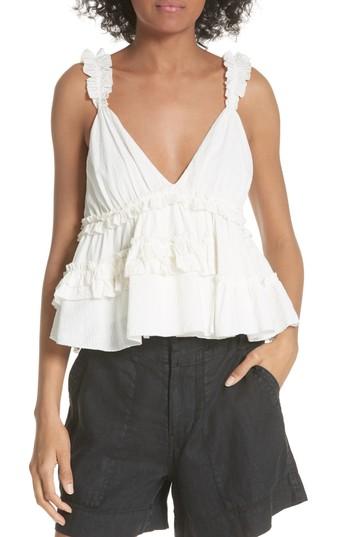 Women's Joie Jazbeth Cotton Swing Top - Ivory