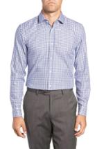 Men's Boss Isaac Slim Fit Check Dress Shirt .5 - Blue
