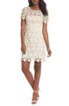 Women's Eliza J Crochet Overlay Dress - Ivory
