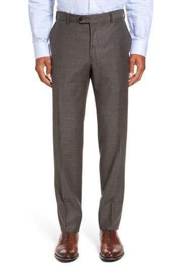 Men's Pal Zileri Classic Fit Trousers Us/ 50 Eu - Brown
