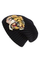 Men's Gucci Embroidered Wool Beanie -