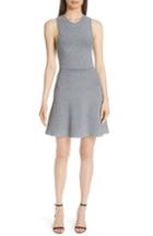 Women's Theory Marled Fit & Flare Sweater Dress, Size - Grey