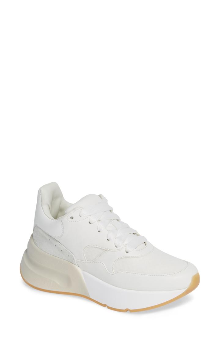 Women's Alexander Mcqueen Oversized Lace-up Sneaker Us / 38eu - White