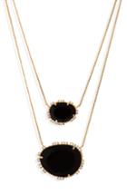 Women's Serefina Double Stone Pendant Necklace