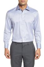 Men's English Laundry Regular Fit Check Dress Shirt - 34/35 - Grey