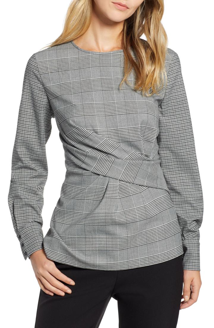 Women's Halogen Drape Detail Top