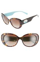 Women's Tiffany & Co. Return To Tiffany 54mm Oval Sunglasses - Black/ Havana Gradient