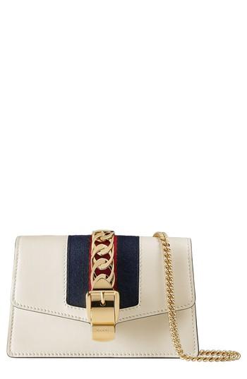 Women's Gucci Super Mini Sylvie Chain Wallet -