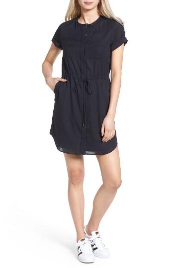 Women's Ag Lima Collarless Shirtdress - Black