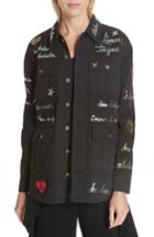 Women's Cinq A Sept Love Letter Canyon Denim Jacket - Black