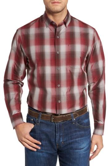 Men's Tommy Bahama Azilal Ombre Plaid Sport Shirt