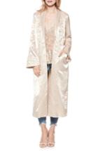 Women's Paige Maryella Embroidered Satin Duster - Pink
